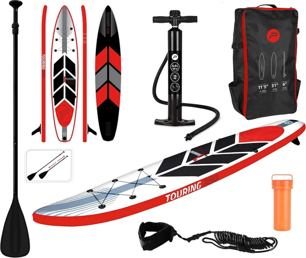 Planche de Paddle Gonflable avec Accessoires Complet – Pompe, Pagaie Réglable et Sac Étanche