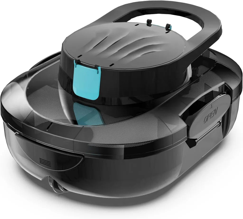 Robot de Piscine S1PRO 2026, 120min d'Autonomie, Convient aux Piscines Ovales jusqu'à 100m², Nettoyeur Léger avec Double Moteur et Stationnement Automatique, Couleur Noire