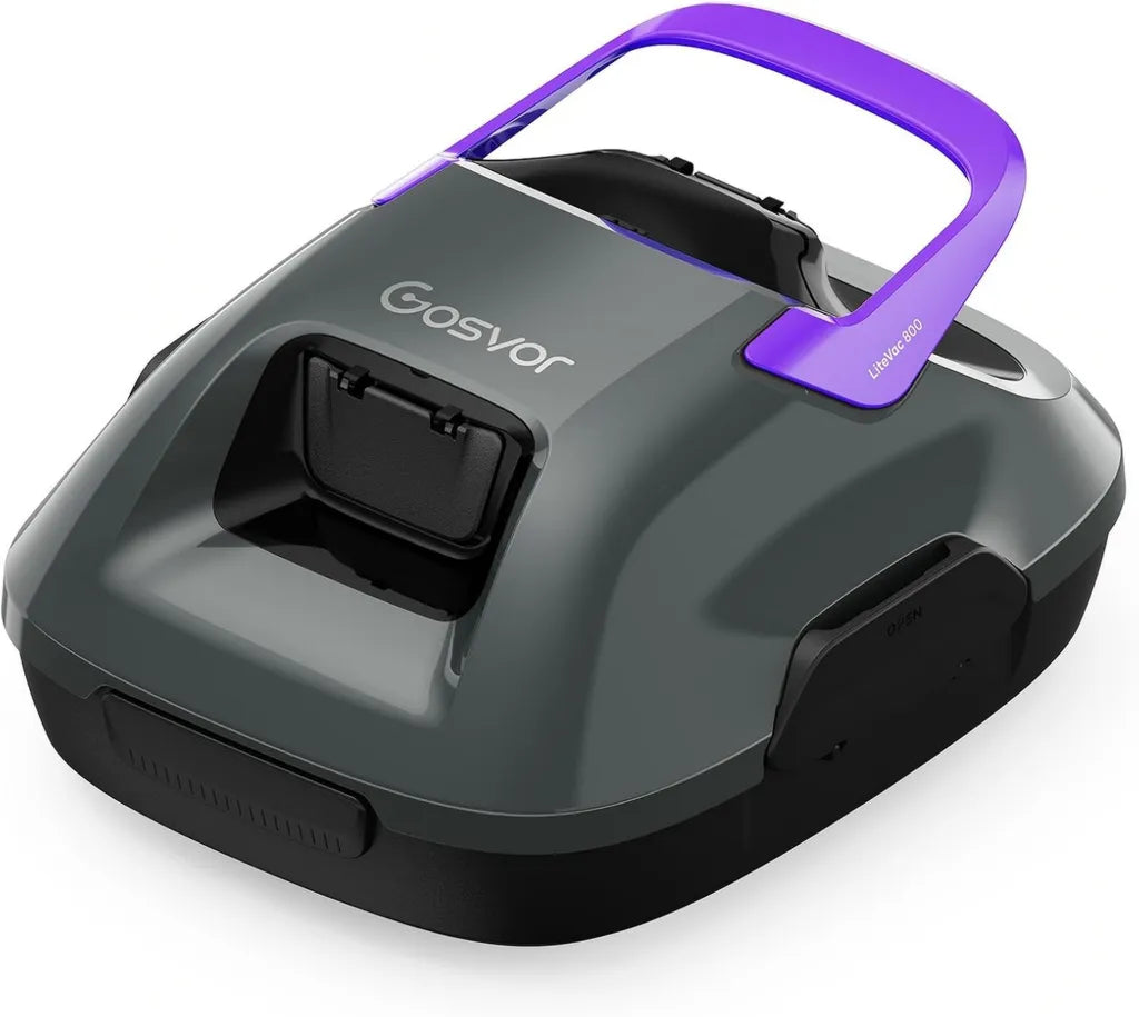 Aspirateur robot sans fil pour piscine, 90 min d'autonomie, stationnement automatique, idéal jusqu'à 80m²
