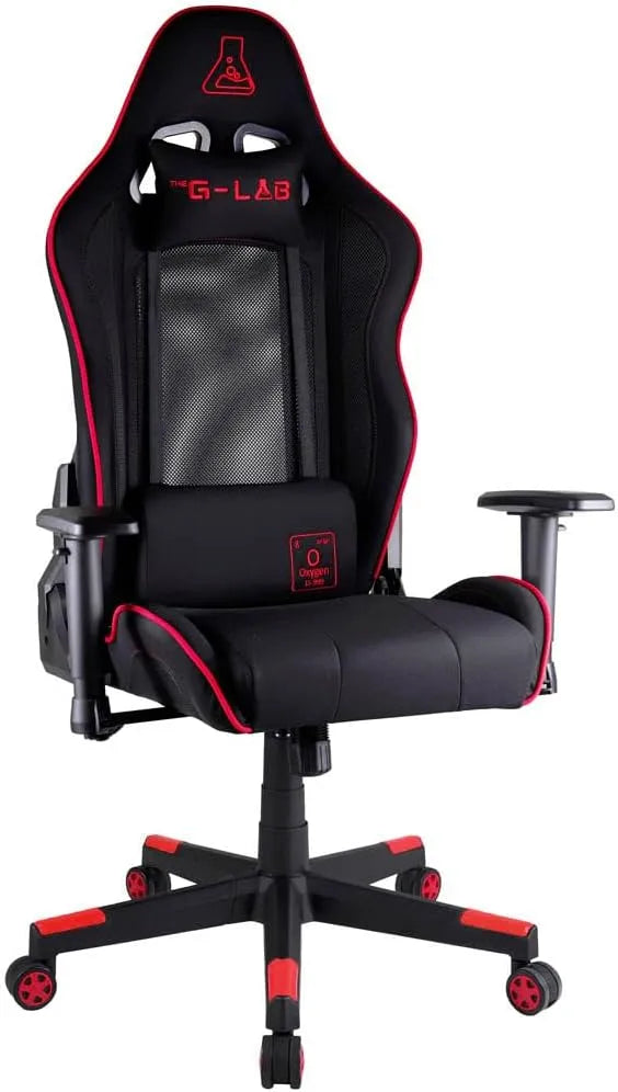 Bureau et table informatique: A 150, technologie 3D/4D, avec accoudoirs, avec dossier, pour gaming, rouge, inclinable