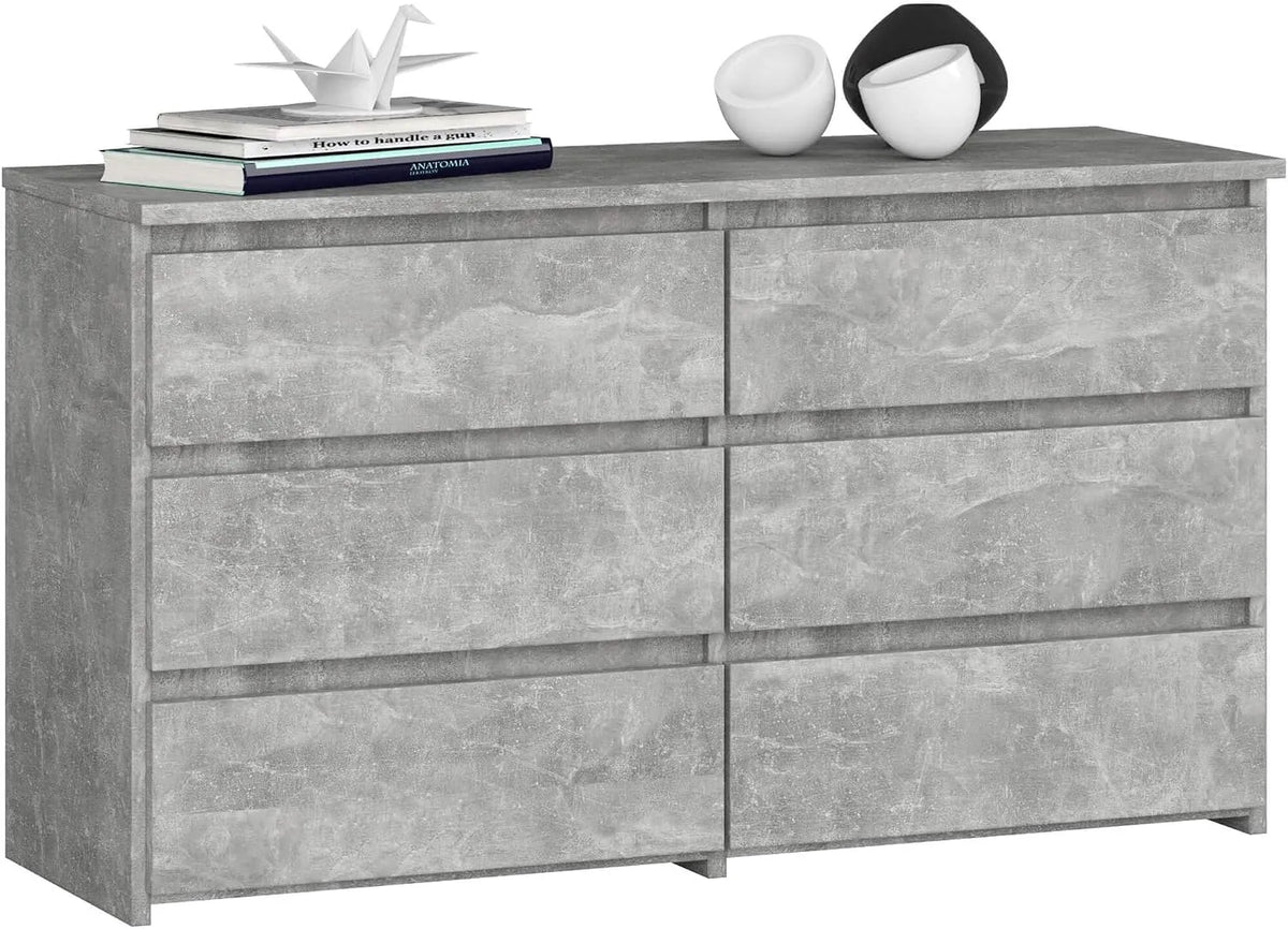 Armoire de rangement: CL-100, avec rangement, avec tiroirs, 6 Tiroirs, 35 × 100 × 57 cm, 16 mm, AKORD CL-100