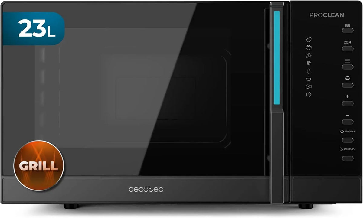 Cecotec 60min Micro-ondes, 23 L, 1000/800 W, 8 programmes, minuteur, gril, professionnel, décongélation, four micro-ondes, Plateau Tournant 285mm