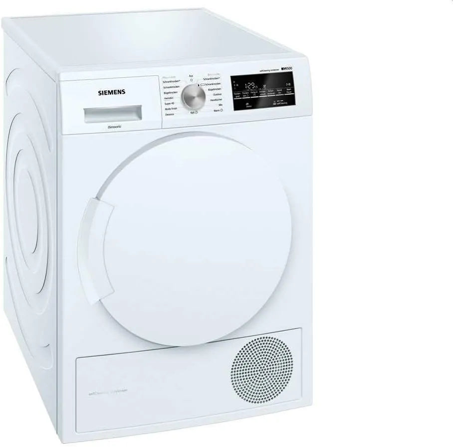Siemens iQ500 WT43W460 Sèche-linge, 7 kg, blanc, Sèche-linge à pompe à chaleur Siemens WT43W460 iQ500 - A++ - 7 kg - Blanc - Grand écran avec