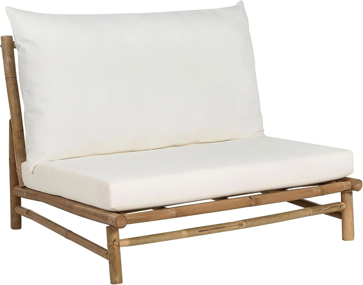 Banc: avec coussins, blanc