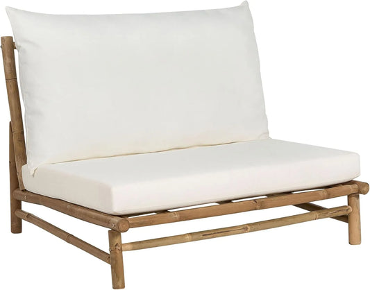 Banc: avec coussins, blanc