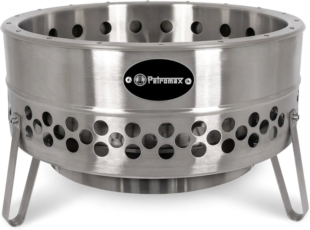 Brasero de Jardin Petromax en Acier Inoxydable avec Bouclier Thermique, Idéal pour Camping