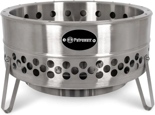 Brasero de Jardin Petromax en Acier Inoxydable avec Bouclier Thermique, Idéal pour Camping
