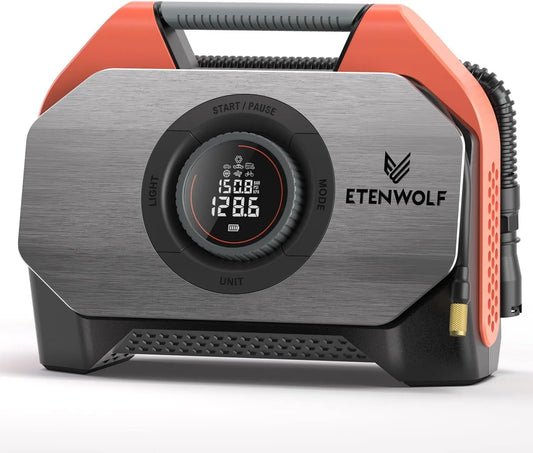 Compresseur d'air: rechargeable, 19200mAh, 03 Bar, 7 Modes, pour l'entretien automobile
