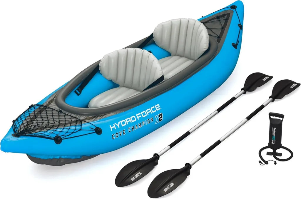 Kayak Gonflable 2 Places avec Accessoires - Bestway Hydro-Force Cove Champion X2