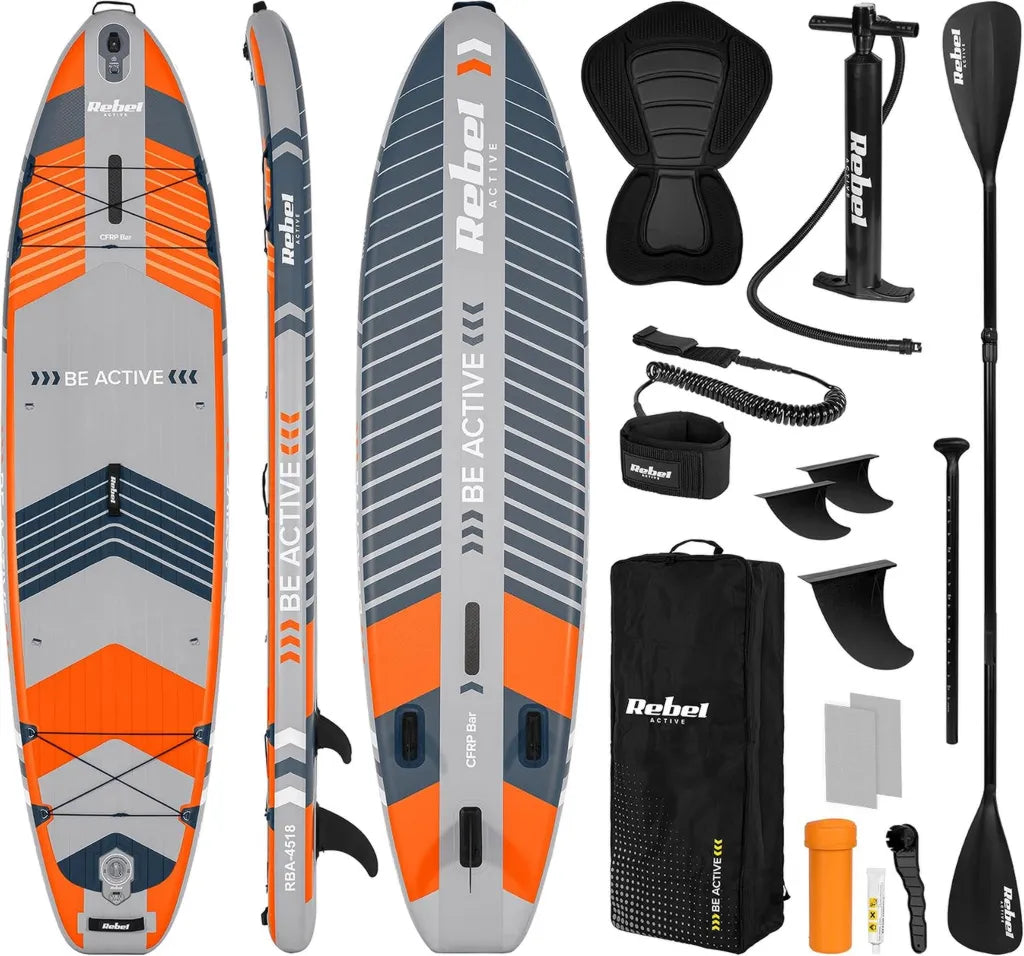 Planche de Paddle Gonflable avec Siège et Sac à Dos, 335cm