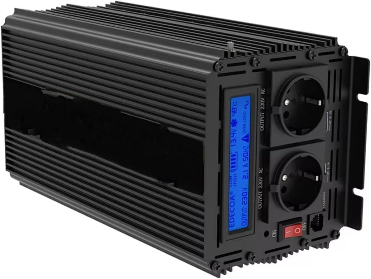 Convertisseur CC-CA et convertisseur de tension, 2000 W, 12 V, 24 V, 220 V, pour installation solaire hors réseau