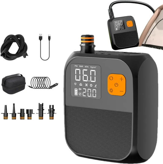 Pompe Électrique Sans Fil 25 PSI pour Paddle et Kayak - Idéale pour le Camping