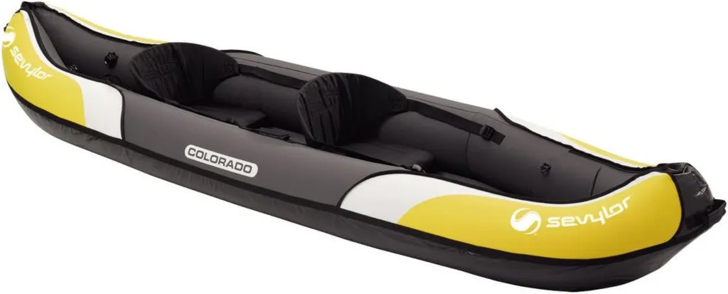 Kayak Gonflable Sevylor Colorado 2 Places avec Kit Complet, 331 x 88 cm, Pour Mer et Eau Douce