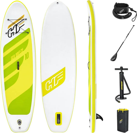 Planche de Paddle Gonflable Hydro-Force avec Pompe, Sac à Dos et Laisse en Spirale, Divers Styles
