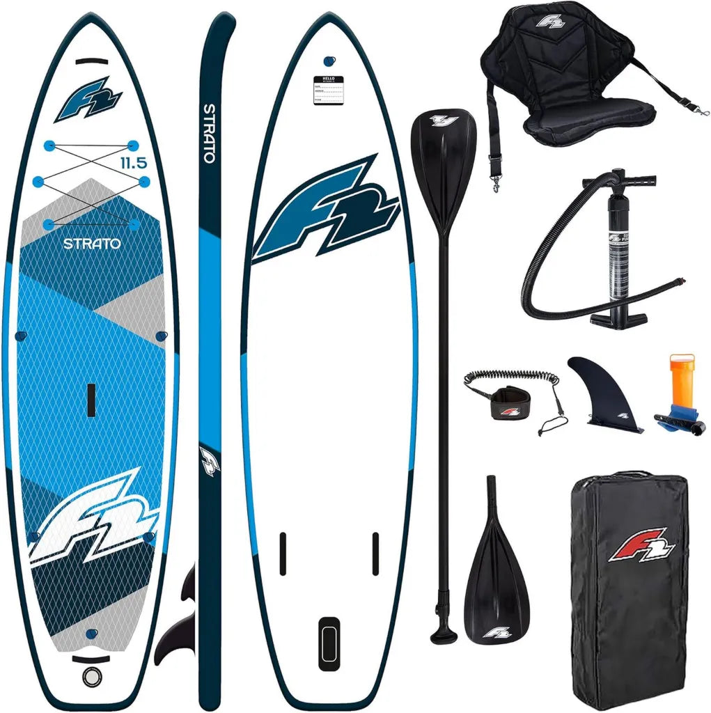 Planche de Paddle Gonflable SUP F2 Strato Combo avec Accessoires - Idéale pour Tous Niveaux