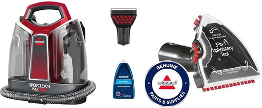 BISSELL SpotClean ProHeat Nettoyeur des Taches portatif – avec escalier, rouge