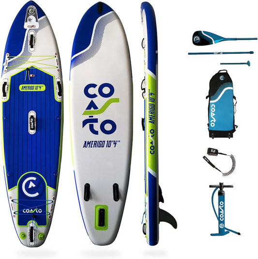 Coasto - Planche Paddle Gonflable Tout-Terrain 315cm avec Accessoires Complets