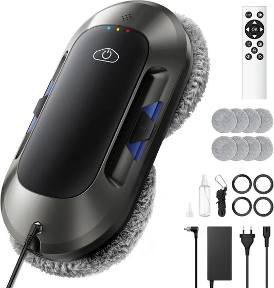 Robot Nettoyeur de Vitres 6500Pa avec Vaporisation et Navigation Intelligente