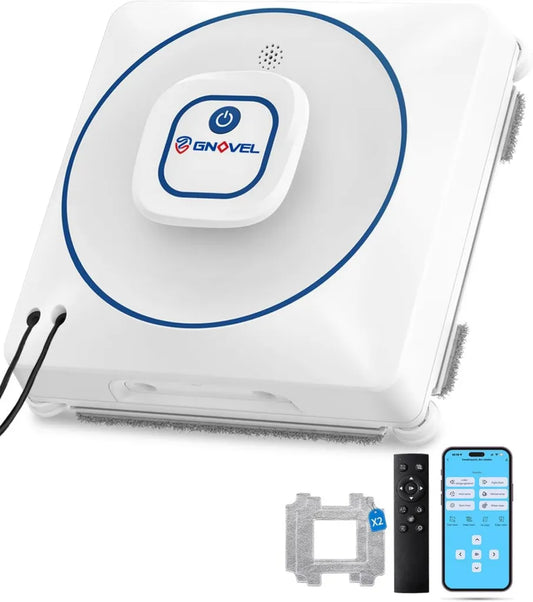 Robot lave-vitres intelligent 8000Pa avec anti-chute et pulvérisation automatique