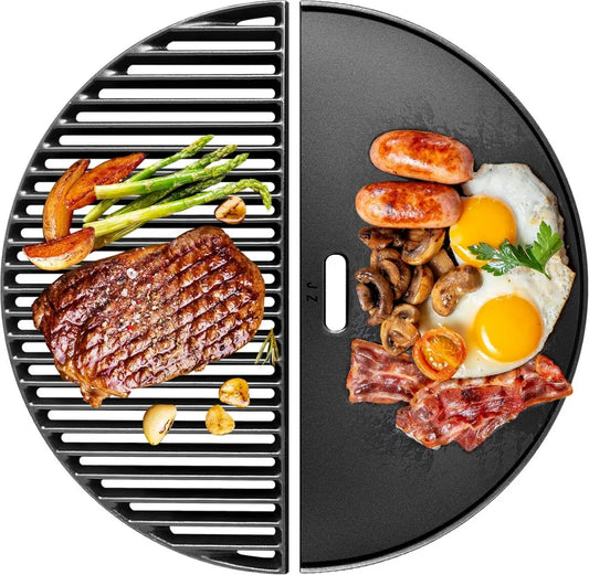 Grille de Cuisson Demi-Lune 46 cm pour Kamado Joe et Big Green Egg