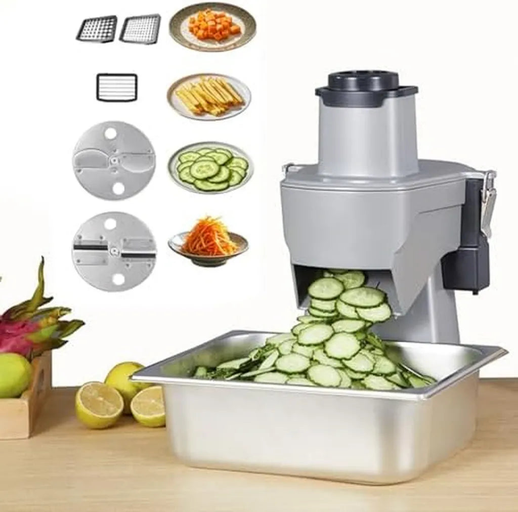 Robot culinaire multifonction pour légumes - Trancheur et râpe électrique pour usage domestique et professionnel