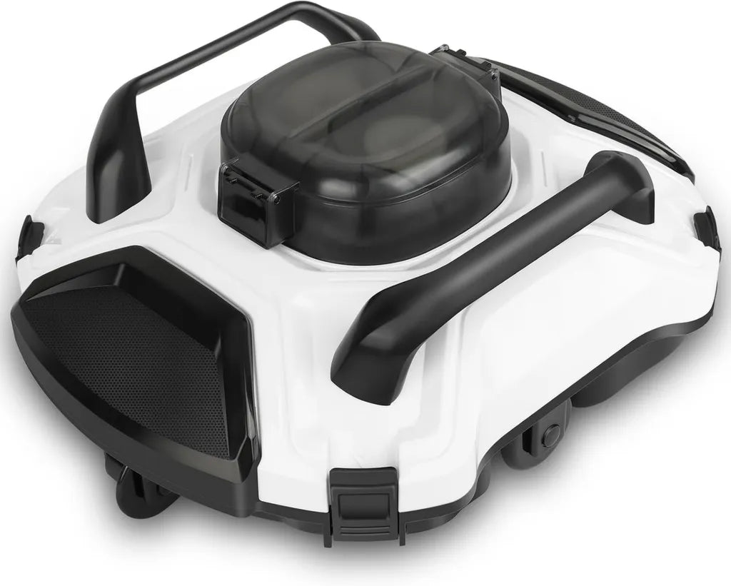 Nettoyeur de Piscine Intelligent, Double Moteur, 5000mAh, Filtration 200μm, IPX8, Autonomie 110min, Pour Piscines ≤85m²