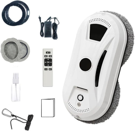 Robot lave-vitres intelligent 2800 Pa avec télécommande et sécurité anti-chute
