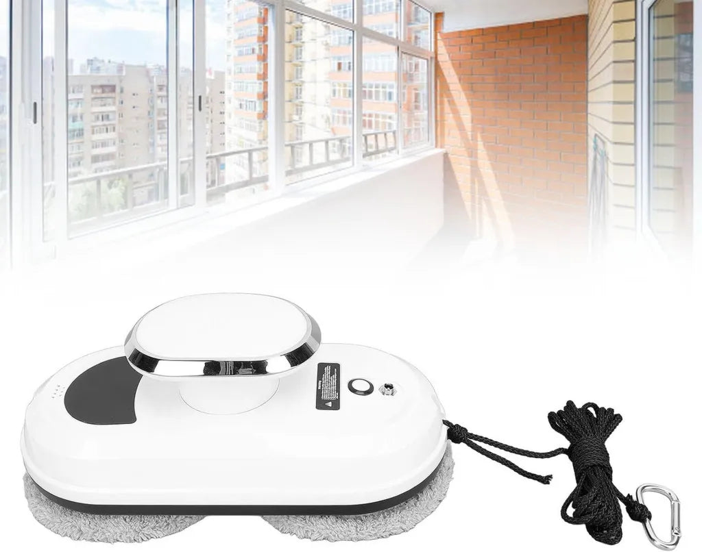ZJchao Robot Lave-Vitres Intelligent, Aspiration Puissante 5600 Pa, Nettoyeur Électrique Automatique