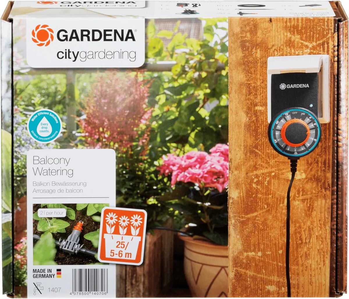 kit d'arrosage pour jardinières de balcon jusqu'à 6 m, 1407-20, Arrosoir automatique balcons et terrasses de Gardena