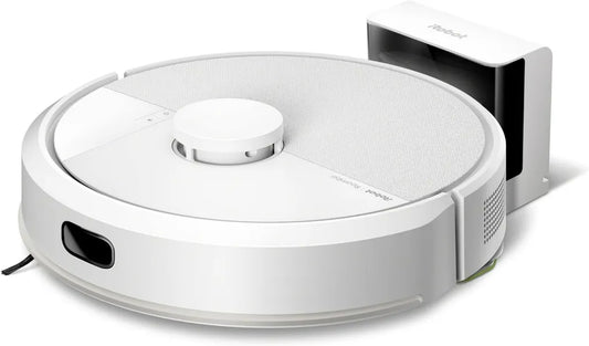 iRobot Roomba 105 Combo - Aspirateur Robot 2-en-1 avec Fonction Laveur - 7000 Pa - Technologie LiDAR - Détection de Moquette - Zones Programmables - 4 Niveaux de Puissance - Blanc