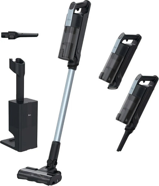 Aspirateur Sans Fil Hoover HF350HP avec Vidage Automatique et Station de Charge, Autonomie jusqu'à 60 Minutes, Filtre HEPA13, Nettoyage Anti-Torsion