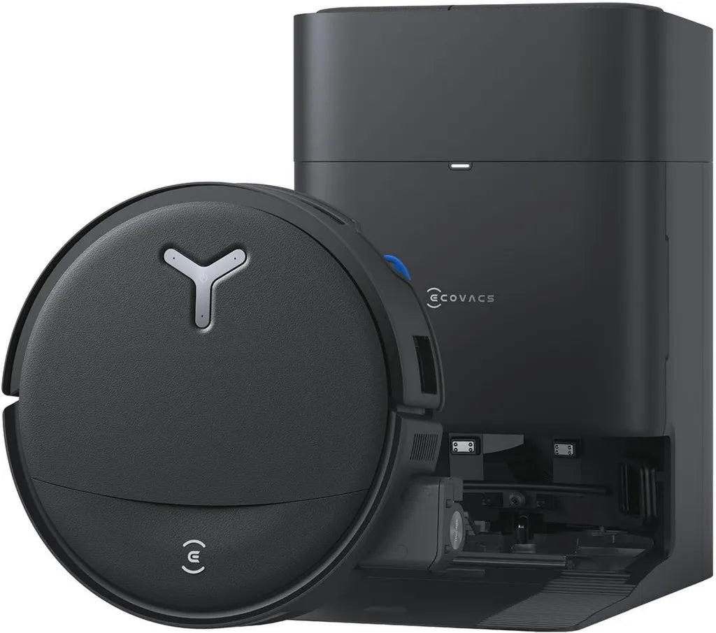 ECOVACS DEEBOT T80S Robot Aspirateur avec Nettoyage et Séchage Avancés, 24800 Pa, Technologie ZeroTangle, Lavage à Haute Température, Noir