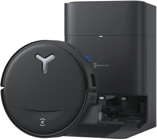 ECOVACS DEEBOT T80S Robot Aspirateur avec Nettoyage et Séchage Avancés, 24800 Pa, Technologie ZeroTangle, Lavage à Haute Température, Noir