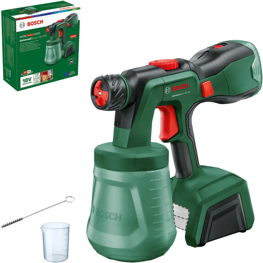 Bosch Pistolet à peinture et pulvérisateur de peinture, sans fil, 2m, 18V, 200 ml