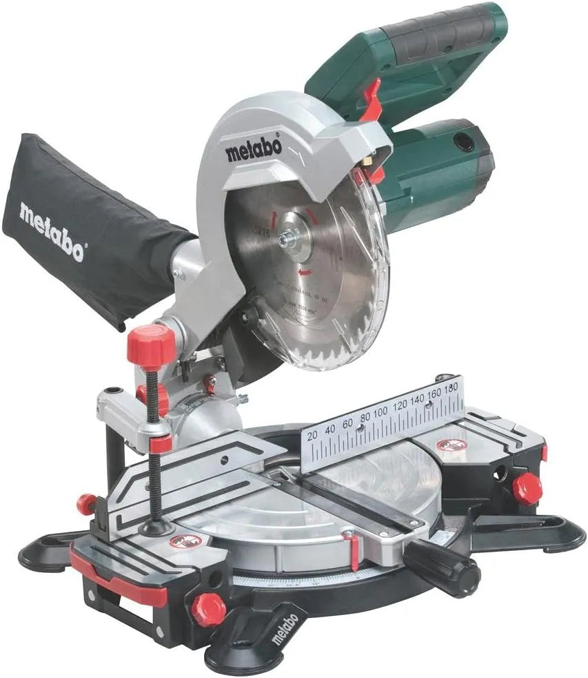 Metabo SAS KS 216 Scie à onglet pour des coupes transversales et angulaires précises – 216 mm