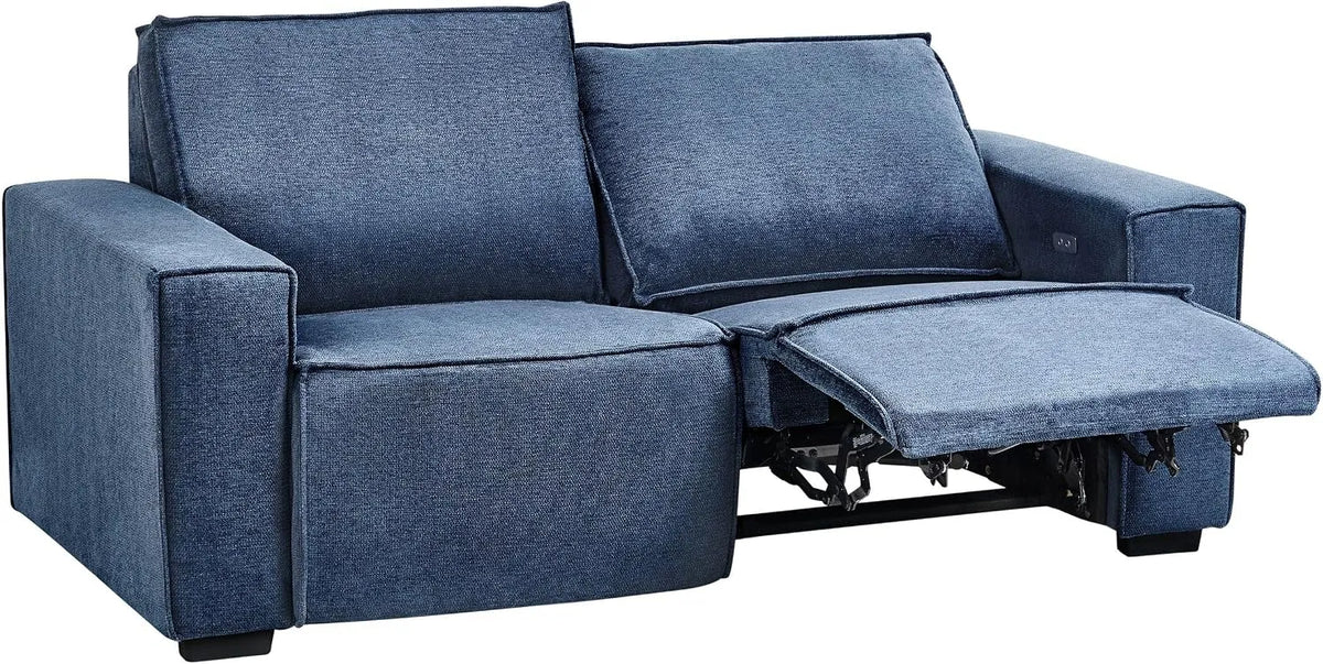 Canapé — revêtement en tissu, 3 Places, bleu