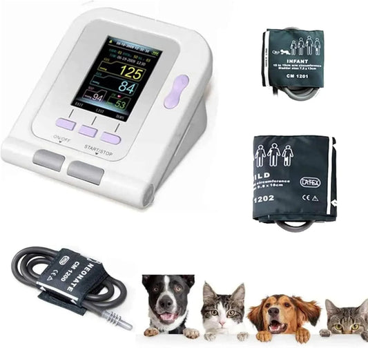 tensiomètre numérique vétérinaire, soins pour chiens/chats/animaux de compagnie, pour Tensiomètre vétérinaire de bureau, tensiomètre électronique 3