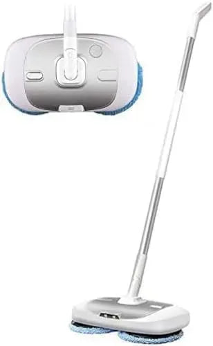 Balai électrique équipé de pulvérisateur, pour Maison et Cuisine, Balai essoreur sans Fil pour sols durs, polisseuse et lustreuse 2 en 1 pour la