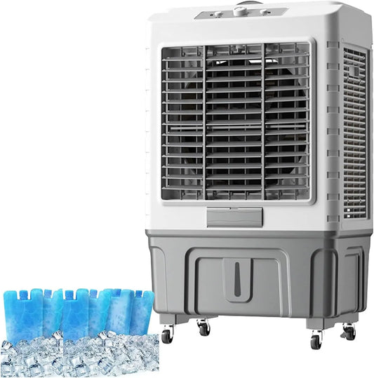 Climatiseur 3en1, 55 L, industriel, grand réservoir, professionnel, Climatiseur 3en1 Grand Réservoir D'eau de 55L Refroidisseur Domestique Moteur