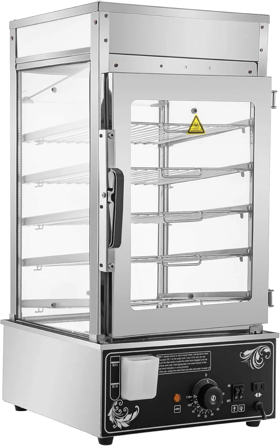 VEVOR Four électrique, 900 W, vapeur, professionnel, Cuiseur, Vapeur de Cuisine électrique 5 étagères