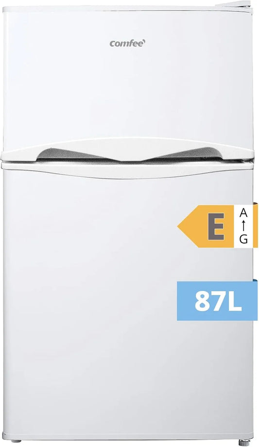 Congélateur, 87 L, thermostat, amovible, blanc, Comfee' 87L Frigo Congelateur, Petit Frigo, Refrigerateur Combi, Réfrigérateur Combi, Avec Éclairage