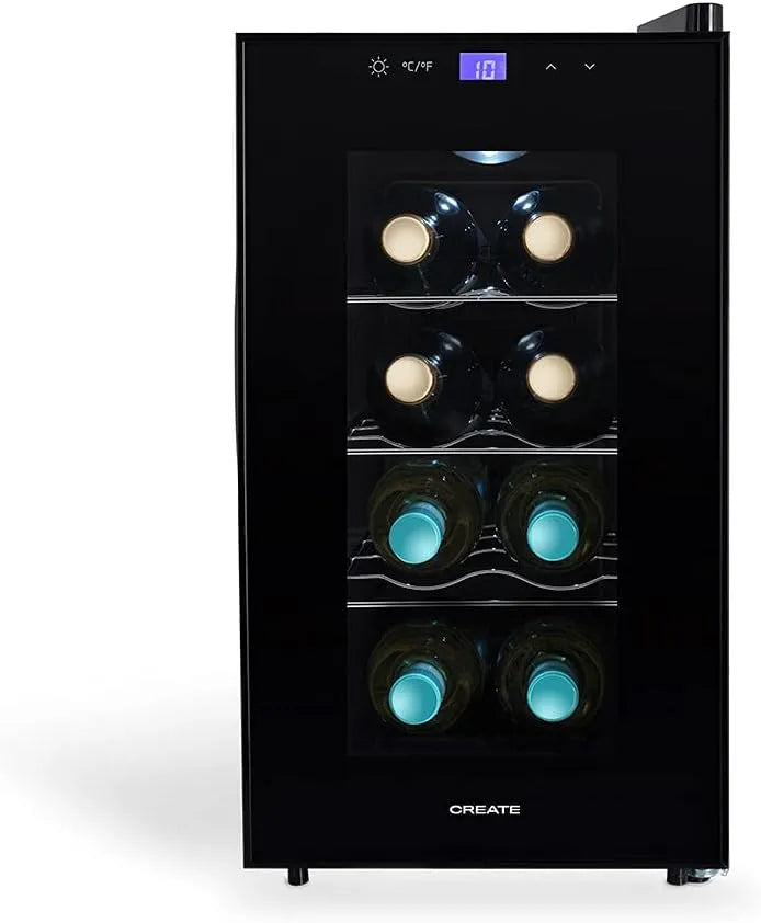 Cave à vin électrique, 8 bouteilles, Température réglable entre 11 oC et 18 oC, CREATE/WINECOOLER S