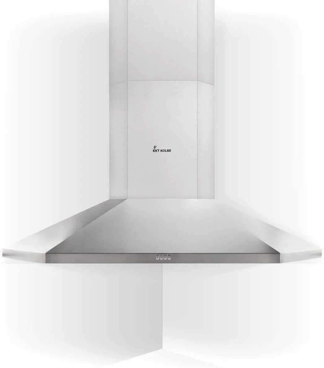 Hotte aspirante ANGOLO106ED, 100 cm, hotte de cuisine, acier inoxydable, Hotte d'angle, Opération bouton poussoir