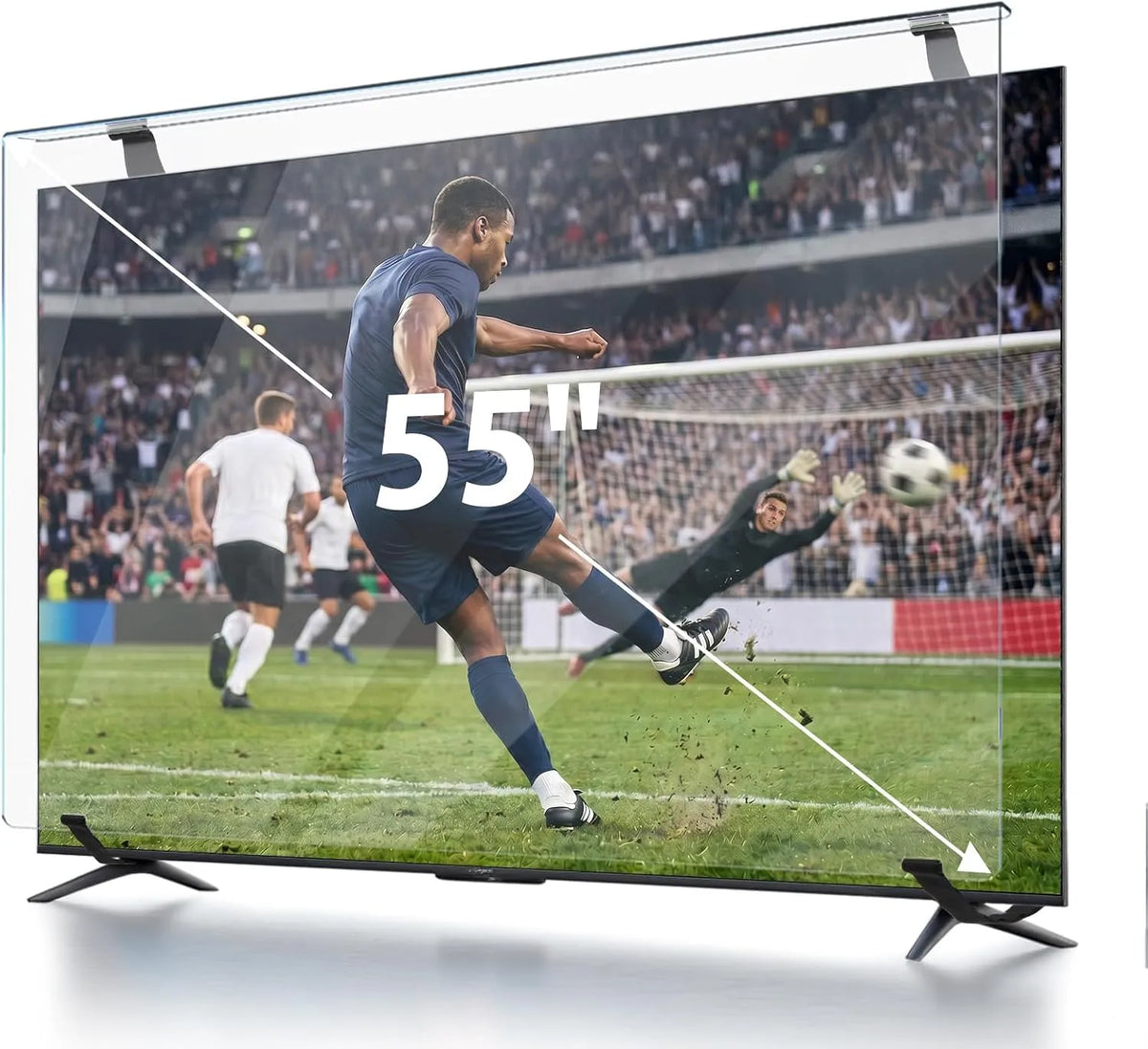 Smart TV, 55 pouces, téléviseur, Ultra Transparent, Film de Protection d'Écran Pour Tv de 55 Pouces