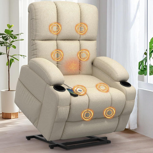 Fauteuil de massage – avec port USB, réglable, avec chauffage