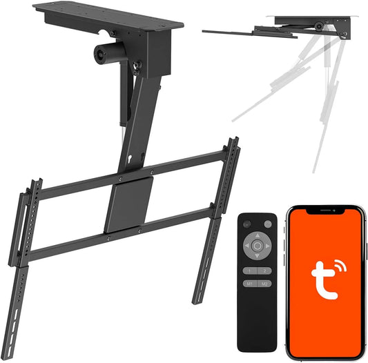 Smart TV, 86 pouces, téléviseur, jusqu'à 55 kg, Support de Plafond électrique pour TV 43-86 Pouce jusqu'à 55 kg Maclean