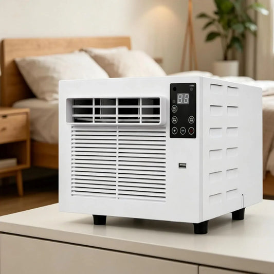 Climatiseur AC+0.9M, 280 W, portable, minuteur, silencieux, camping, Caravane Et Camping-Car, 1876 Btu, Déshumidificateur Silencieux, 10 Kg, 2026