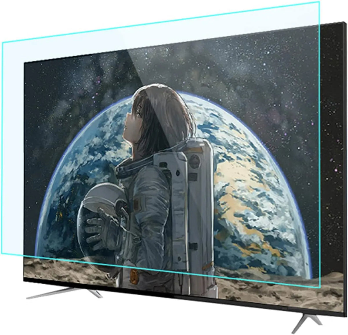 Smart TV, 32 pouces, téléviseur, 1161 * 661, 58', 32'-75' Haut Clair Protecteur D'écran De Télévision Protection des Yeux Anti-Lumière Bleue