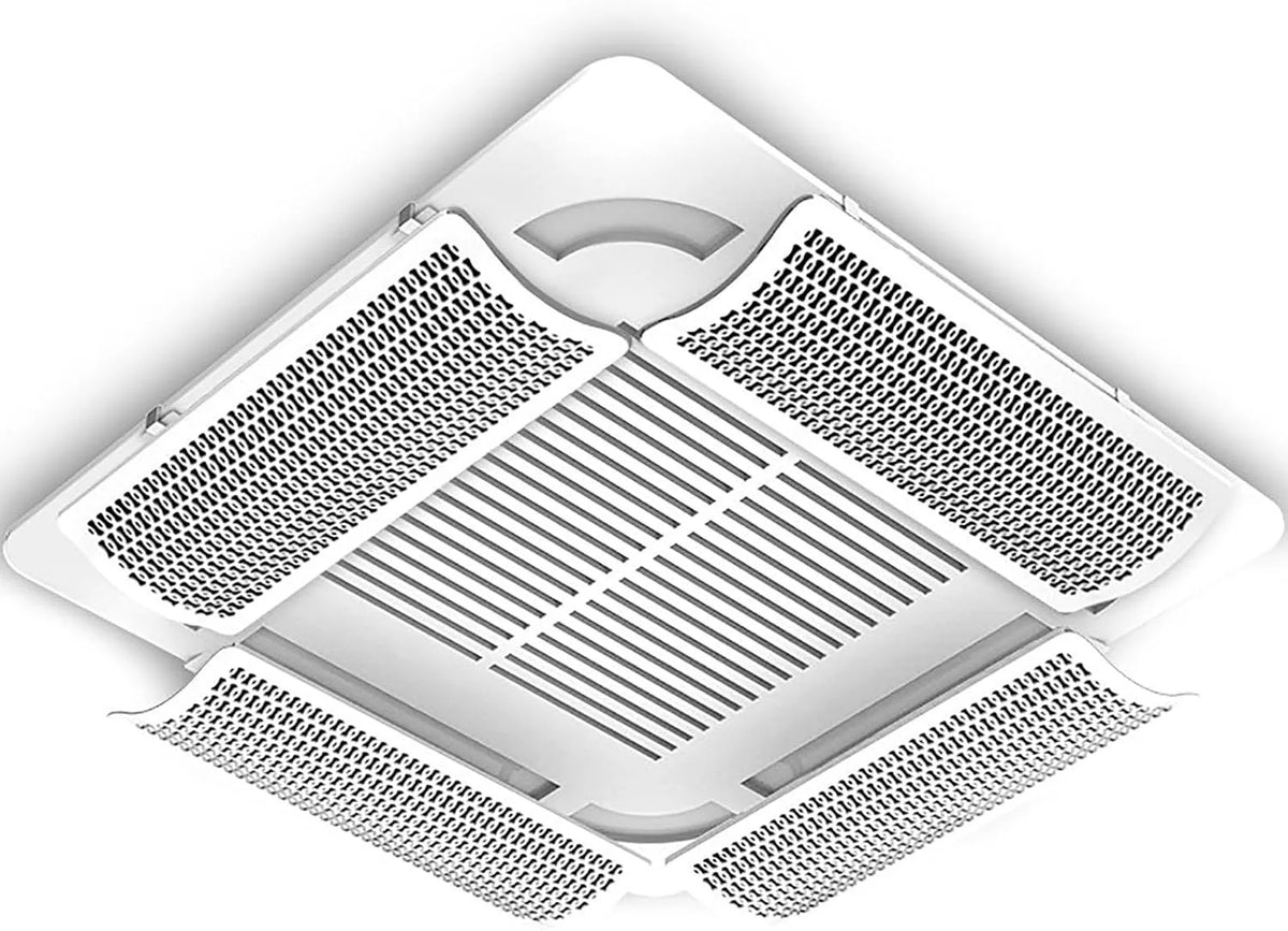 Produit 3 x 53, Lot de 4 grilles d'aération réglables pour éviter les courants d'air directs 20, 3 cm Parfait pour les systèmes AC à cassette pour