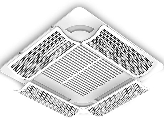 Produit 3 x 53, Lot de 4 grilles d'aération réglables pour éviter les courants d'air directs 20, 3 cm Parfait pour les systèmes AC à cassette pour